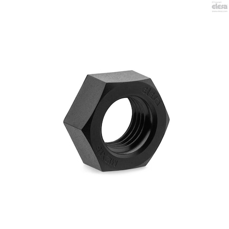 Elesa Lock Nut, M16-1.50, Polyamide, 10 mm Ht NTT